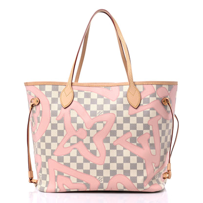 Louis Vuitton Damier Azur Tahitienne Neverfull MM 4 of 13