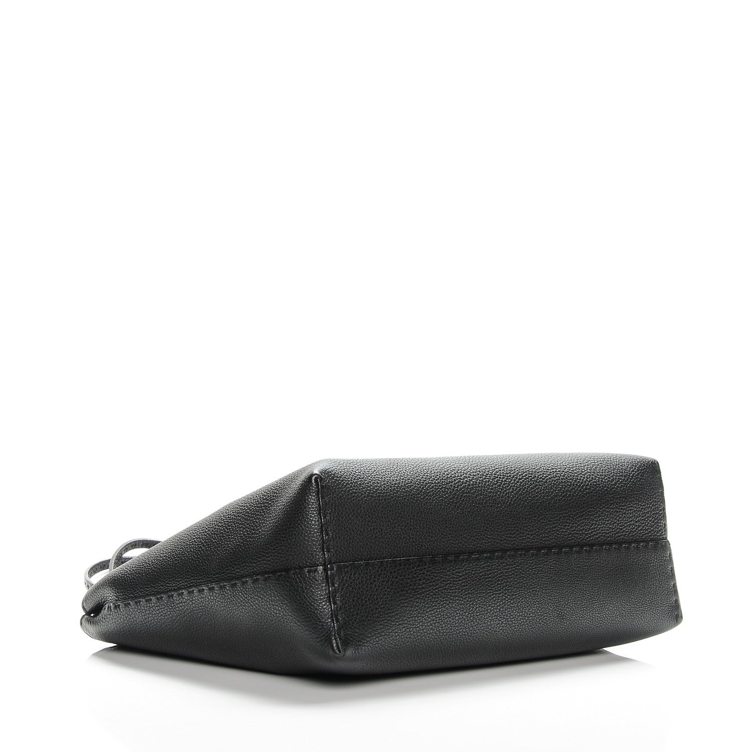Fendi Cuoio Romano Selleria Bi-Color Large Carla Tote Black Mou 4 of 7