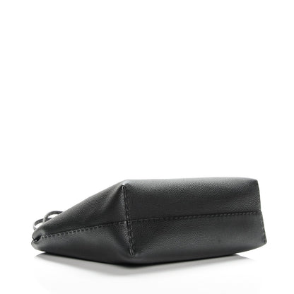 Fendi Cuoio Romano Selleria Bi-Color Large Carla Tote Black Mou 4 of 7