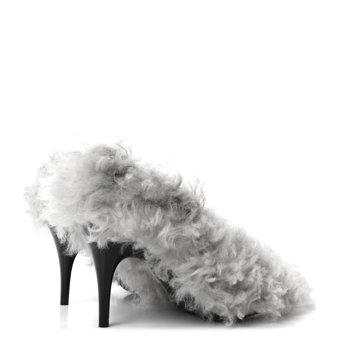 Shearling Musa Pumps 38 Alpy Gray