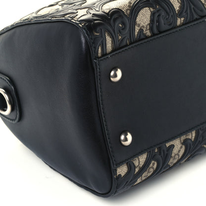 Gucci GG Supreme Monogram Arabesque Small Boston Black 10 of 11