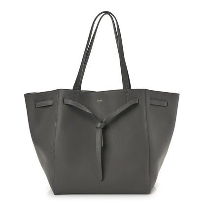 Celine Soft Grained Calfskin Small Belt Cabas Phantom Medium Grey 1 of 9