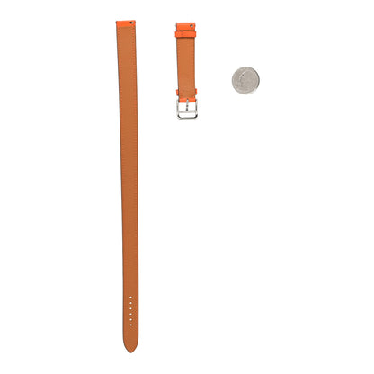 Hermes Swift Heure H Hour Watch PM Double Tour Strap Orange 2 of 5