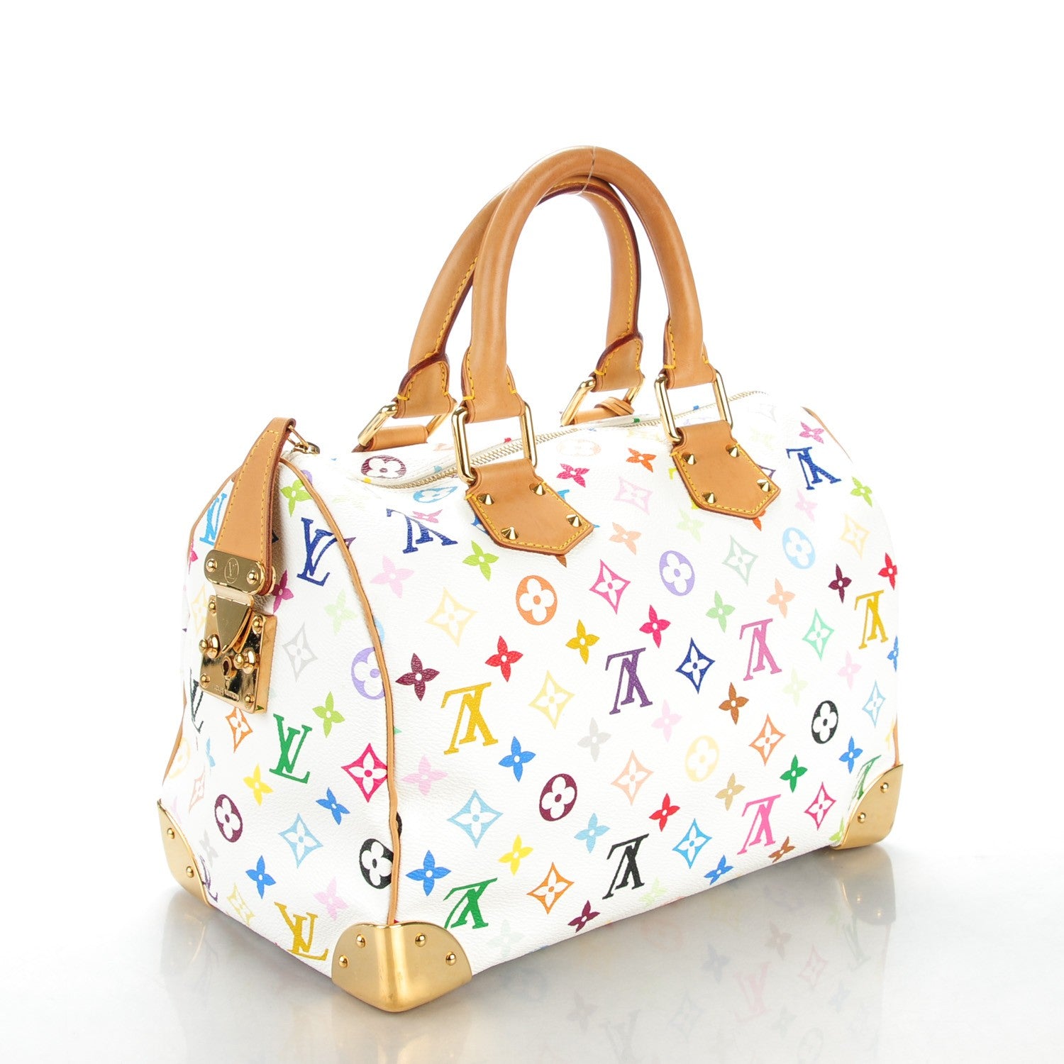 Louis Vuitton Monogram Multicolor Speedy 30 White 3 of 7