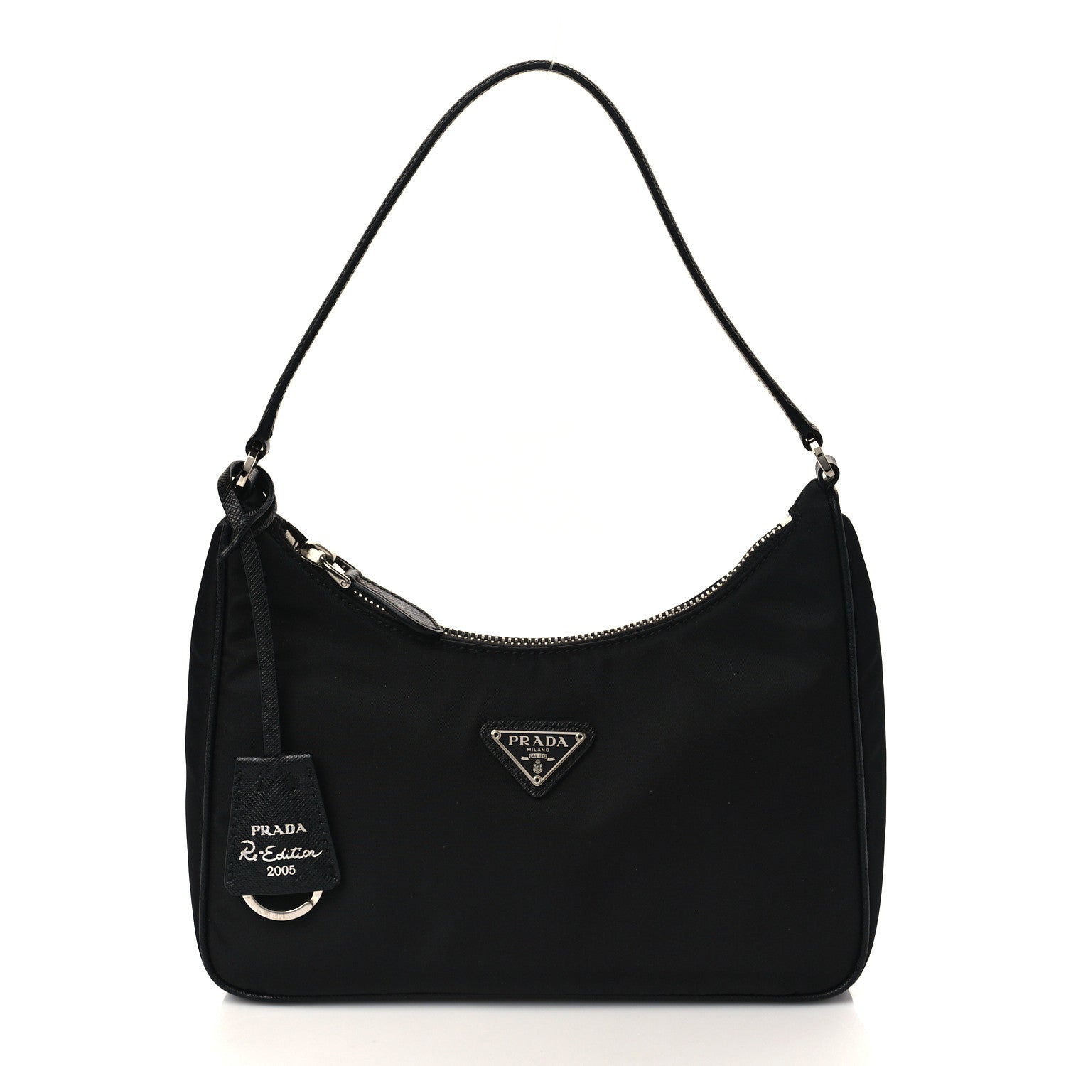 Prada Tessuto Nylon Saffiano Mini Re-Edition 2005 Bag Black 1 of 6