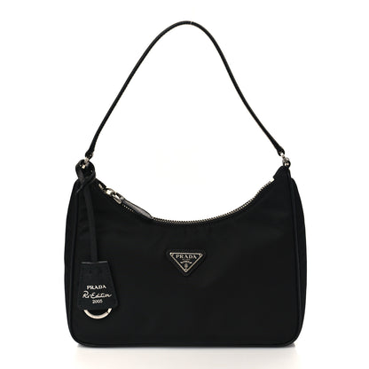 Prada Tessuto Nylon Saffiano Mini Re-Edition 2005 Bag Black 1 of 6