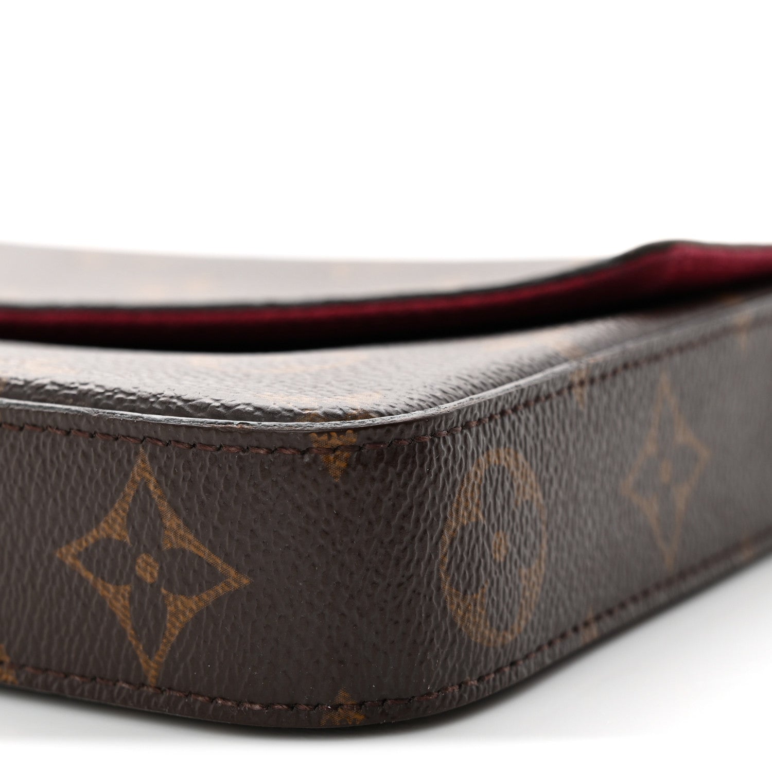Louis Vuitton Monogram Pochette Felicie Chain Wallet Fuchsia 10 of 11