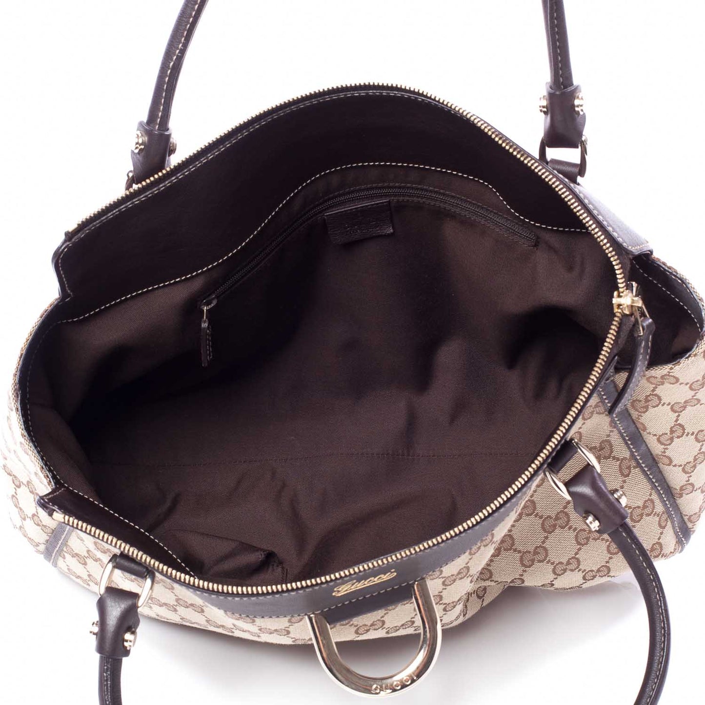 Monogram D Gold Tote Ebony