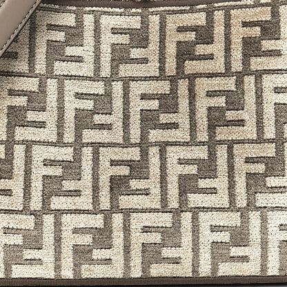 Fendi Chenille Vitello Seta FF Small Peekaboo I SEE U Satchel Tortora Nuvola 7 of 10