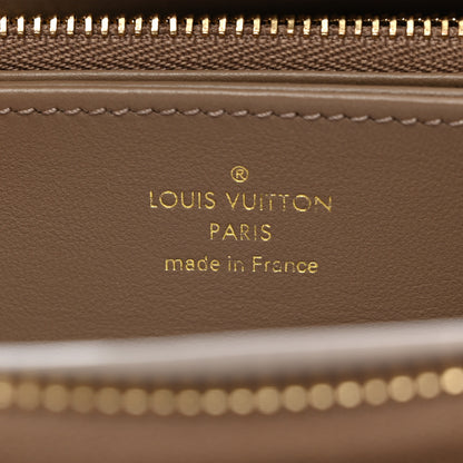 Louis Vuitton Lambskin Embossed Monogram Coussin Zippy Wallet Taupe 6 of 6
