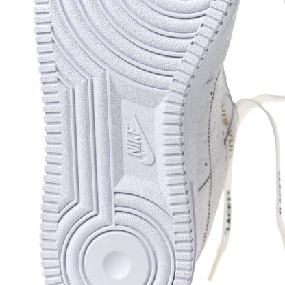 Louis Vuitton X NIKE AIR FORCE 1 Calfskin Monogram Mens Low Top Sneakers 7.5 White 7 of 8