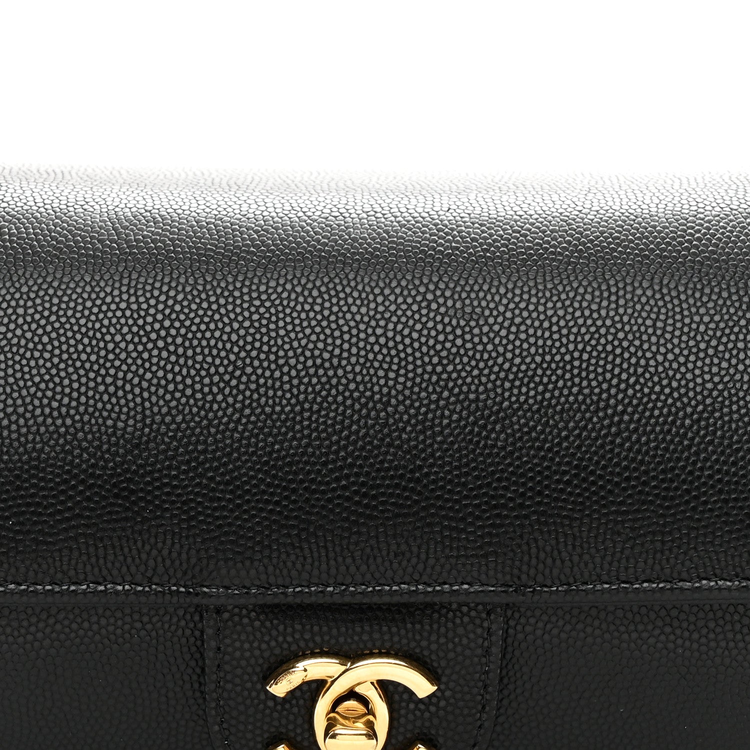 Chanel Shiny Caviar Preppy Coco Small Bowling Bag Black 8 of 11