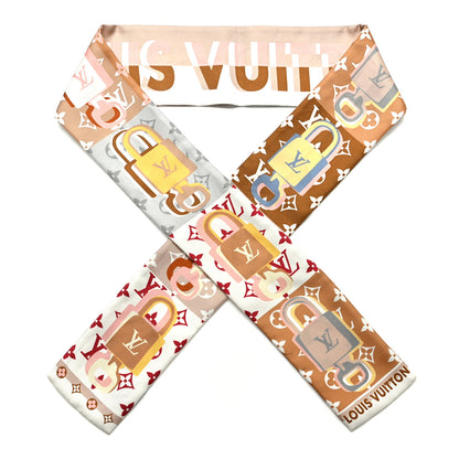 Louis Vuitton Silk LV Unlocked Bandeau Brown 1 of 6