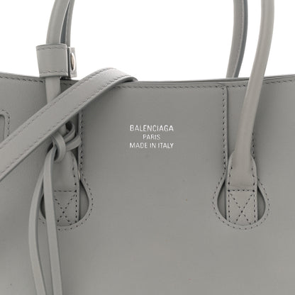 Balenciaga Smooth Calfskin Mini Hampton Carry All Bag Grey 8 of 10