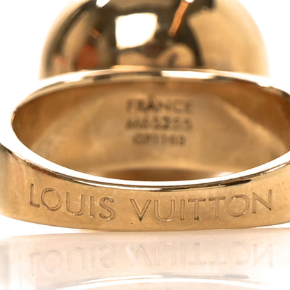 Louis Vuitton Crystal Ring L Gold Black 4 of 6