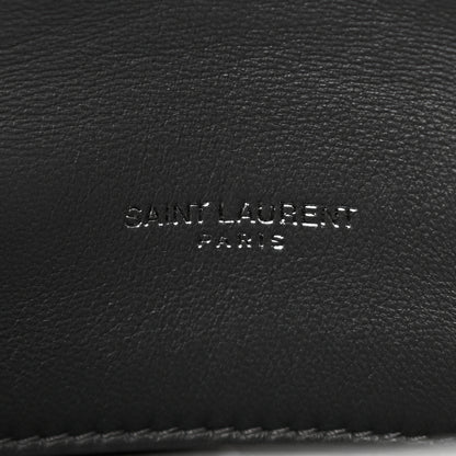 Saint Laurent Lambskin Quilted Toy Loulou Puffer Monogram Chain Satchel Storm 5 of 9