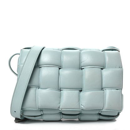 Bottega Veneta Paper Calfskin Maxi Intreccio Padded Cassette Crossbody Bag Spearmint 1 of 11