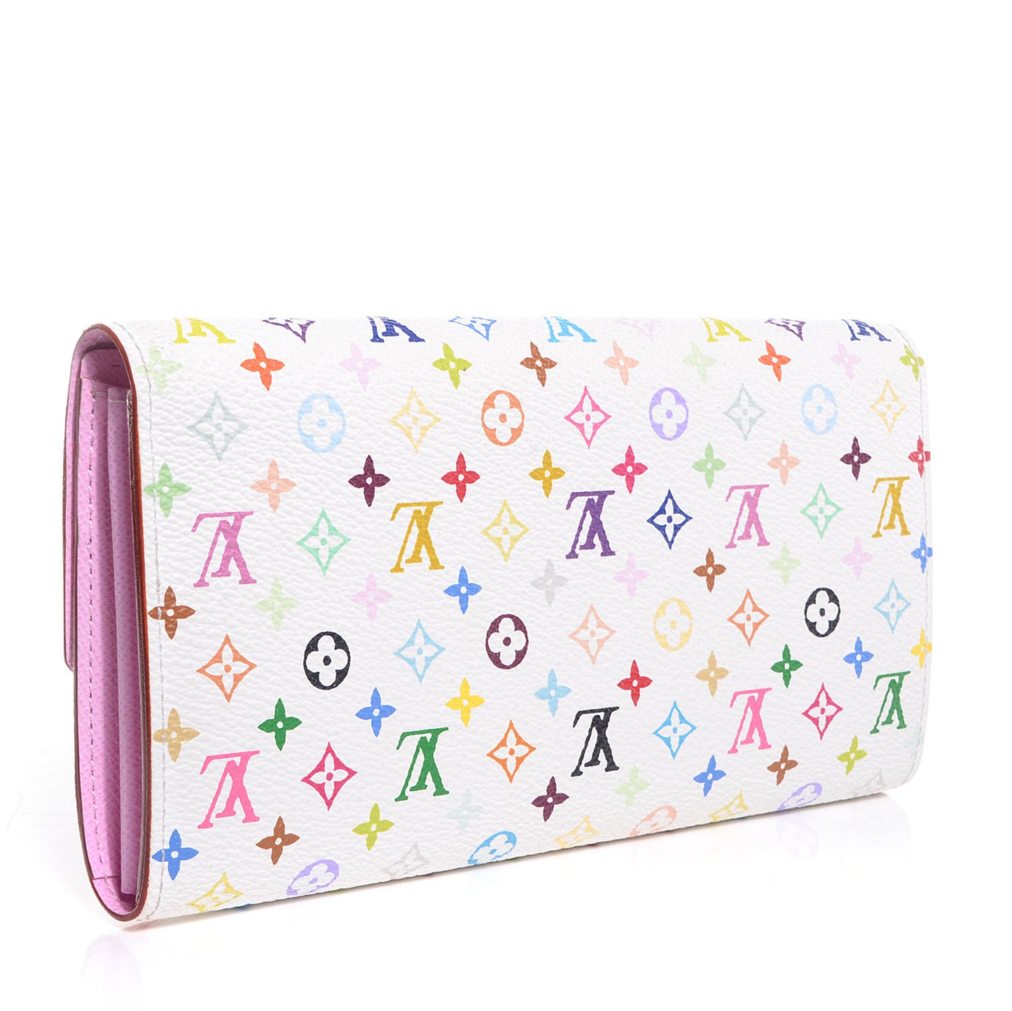 Monogram Multicolor Sarah Wallet White Litchi