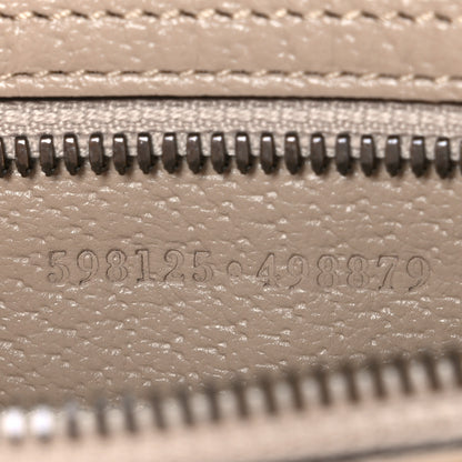 Gucci GG Supreme Monogram Textured Dollar Calfskin Web Small Ophidia Half Moon Hobo Beige Mystic White Oatmeal 6 of 10