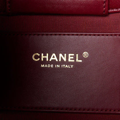 Chanel Lambskin Quilted Small CC Links Hobo Burgundy 6 of 11