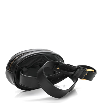 Gucci Calfskin Matelasse GG Marmont Belt Bag 85 34 Black 2 of 12