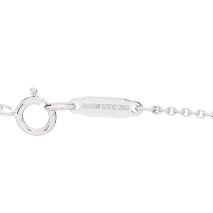 Tiffany 18K White Rose Gold Diamond 1837 Triple Interlocking Circles Pendant Necklace 5 of 7