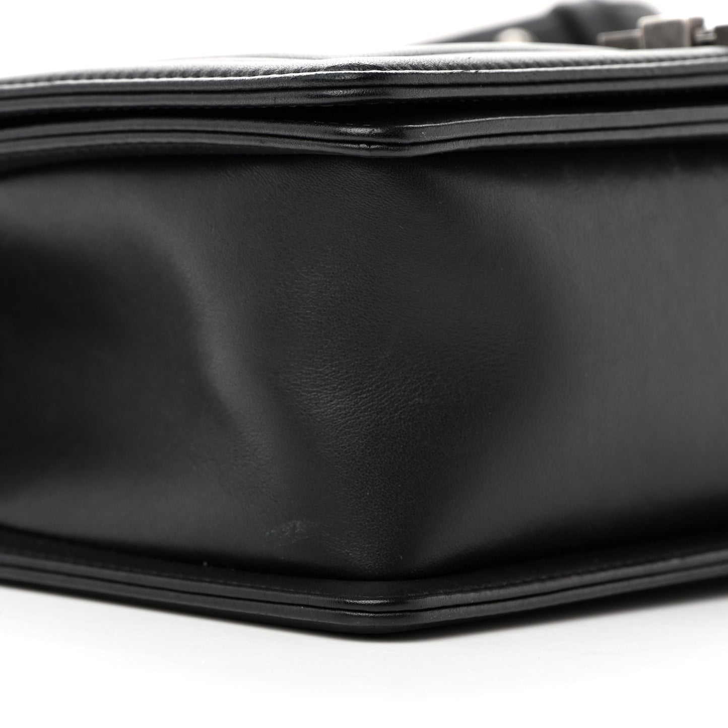 Calfskin Quilted Medium Boy Flap Black
