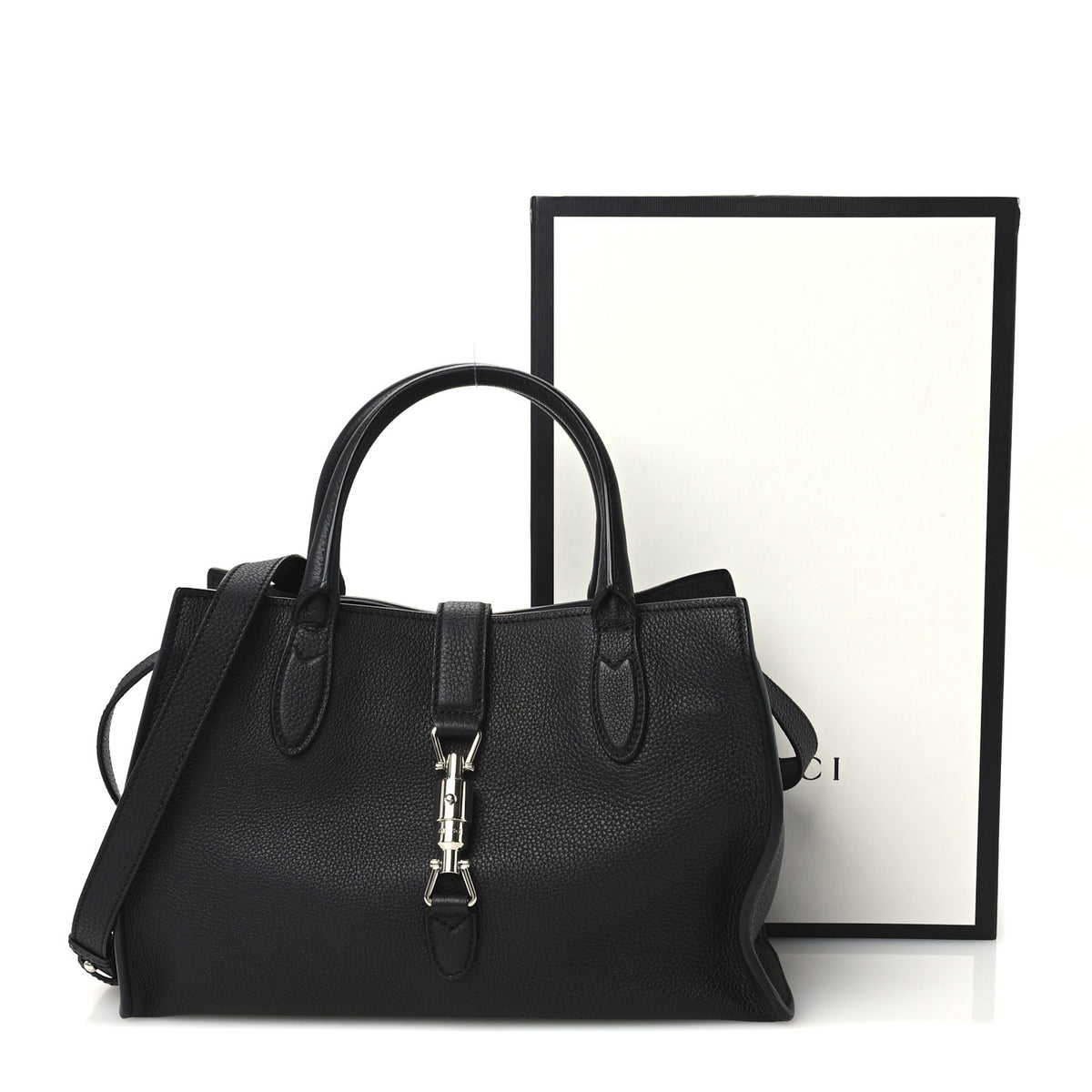 Gucci Soft Calfskin Small Jackie Top Handle Bag Black 11 of 11