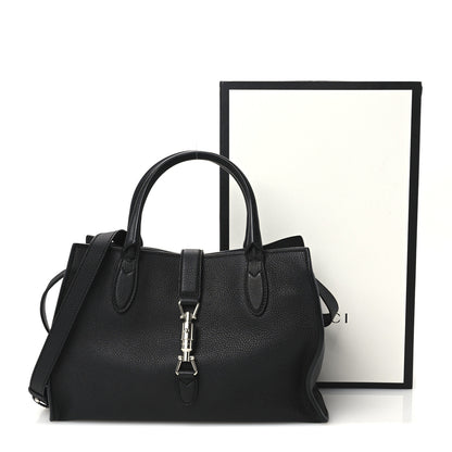 Gucci Soft Calfskin Small Jackie Top Handle Bag Black 11 of 11
