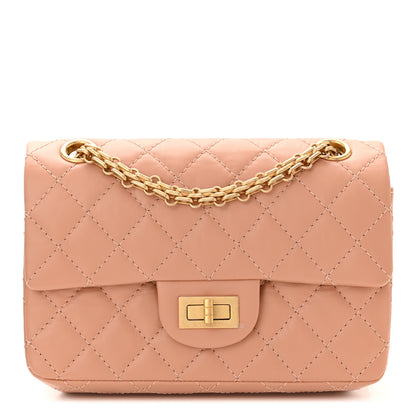 Chanel Aged Calfskin Quilted 2.55 Reissue Mini Flap Beige 1 of 11