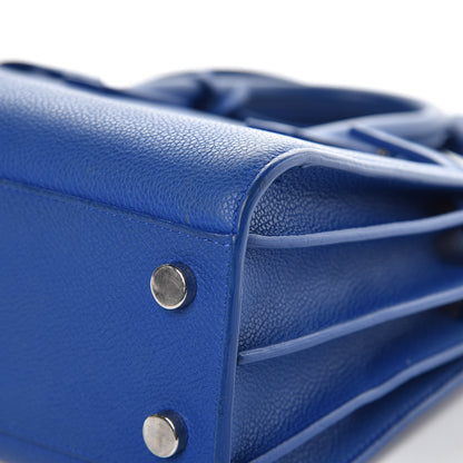 Saint Laurent Grained Calfskin Nano Sac De Jour Royal Blue 9 of 14