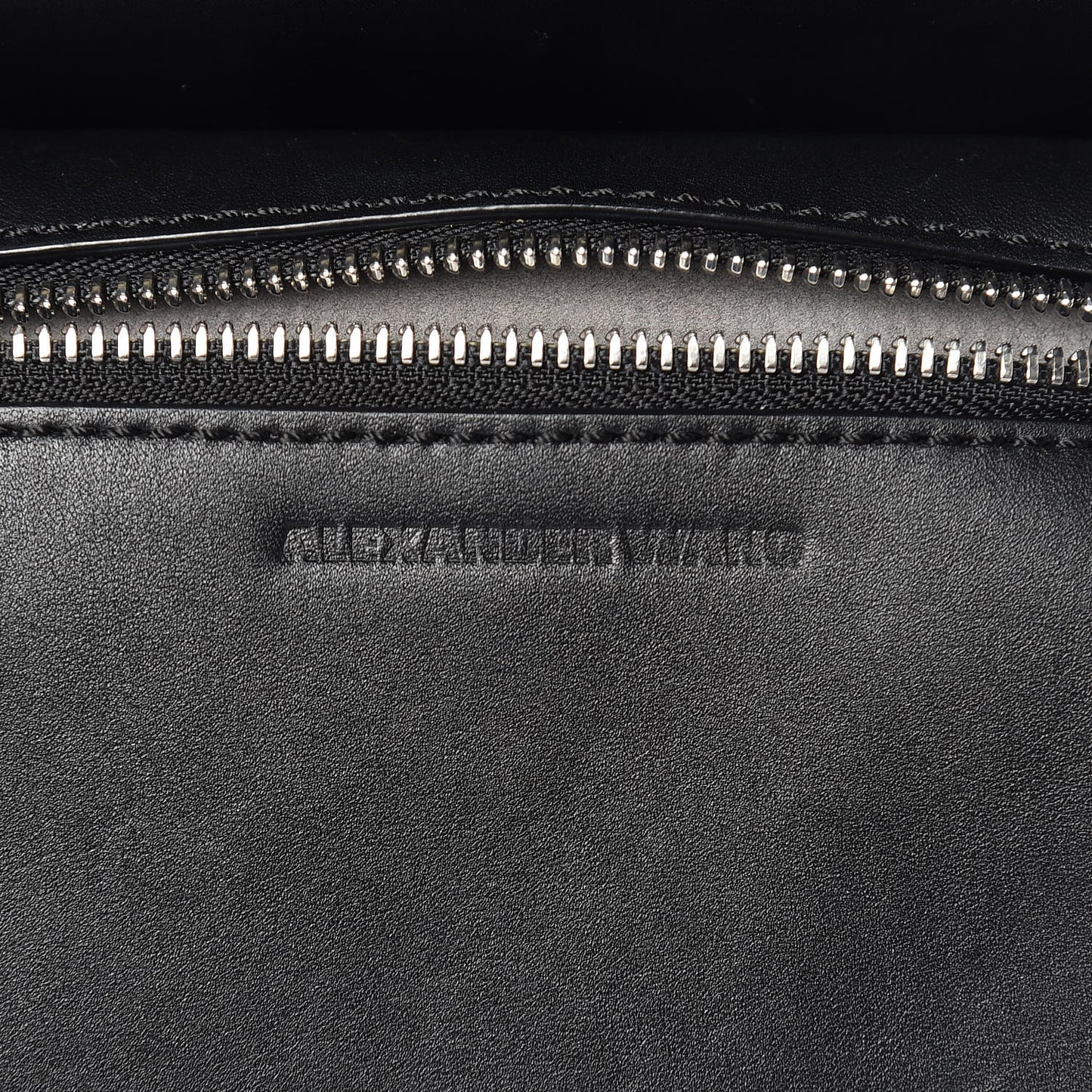 Lambskin Small Eyelets Marion Tote Black Silver Hardware