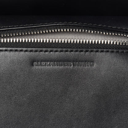 Alexander Wang Lambskin Small Eyelets Marion Tote Black Silver Hardware 7 of 11