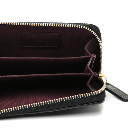 Chanel Caviar Quilted Zip Coin Purse Black 5 of 8
