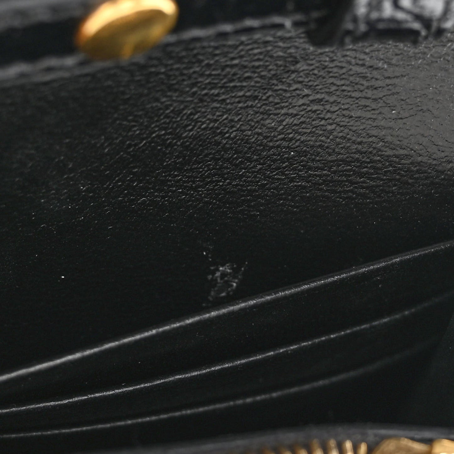 Shiny Calfskin Crocodile Embossed Hourglass Chain Bag Black