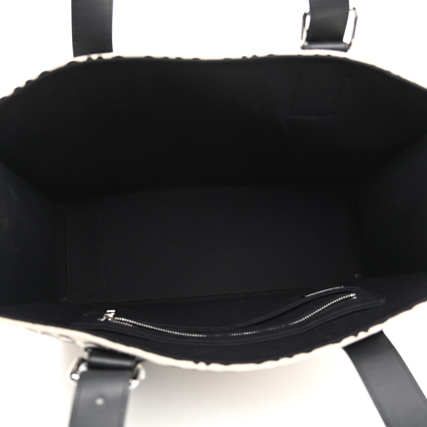 Loewe Jacquard Anagram Calfskin Buckle Tote Black 4 of 10
