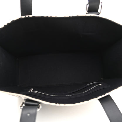 Loewe Jacquard Anagram Calfskin Buckle Tote Black 4 of 10