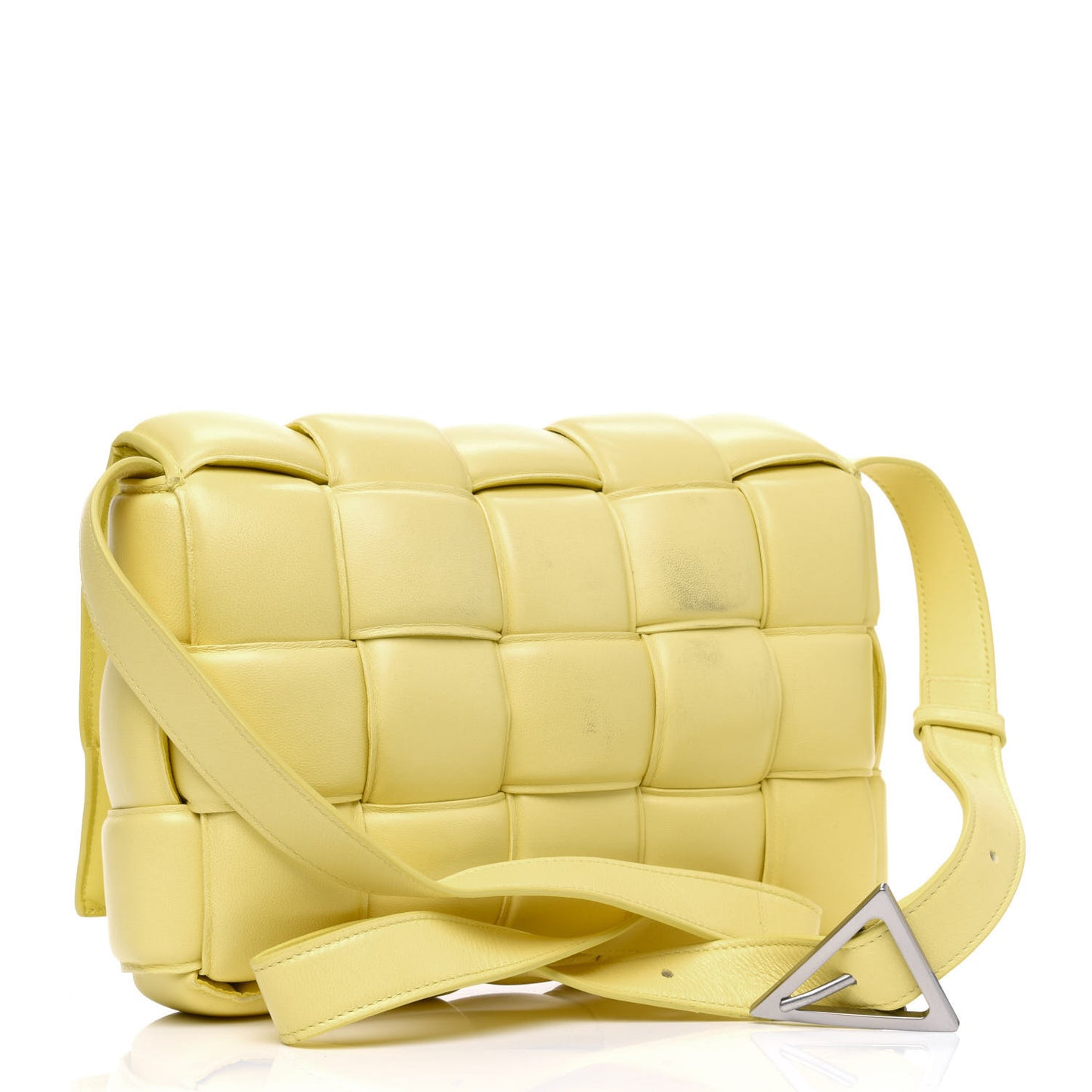 Nappa Maxi Intreccio Padded Cassette Crossbody Bag