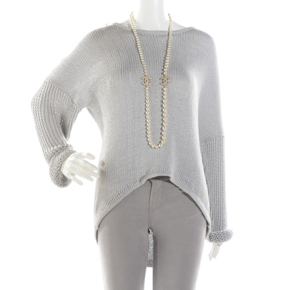 Chanel Graduated Pearl Long CC Necklace Gold 2 of 6