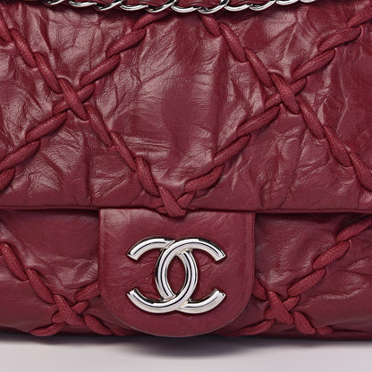 Chanel Calfskin Medium Ultra Stitch Flap Dark Red 8 of 11
