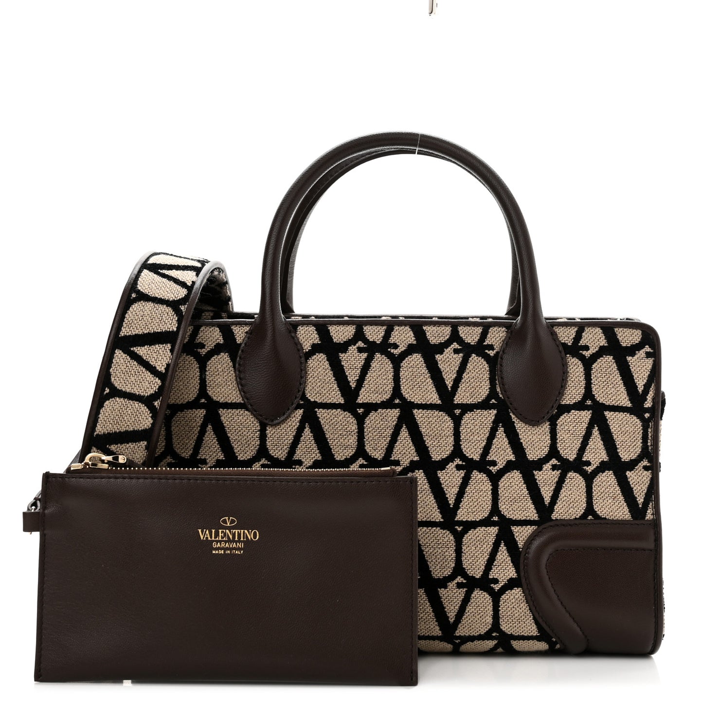 Toile Iconographe Goatskin Small Le Quatrieme Shopping Bag Naturale Black Fondant