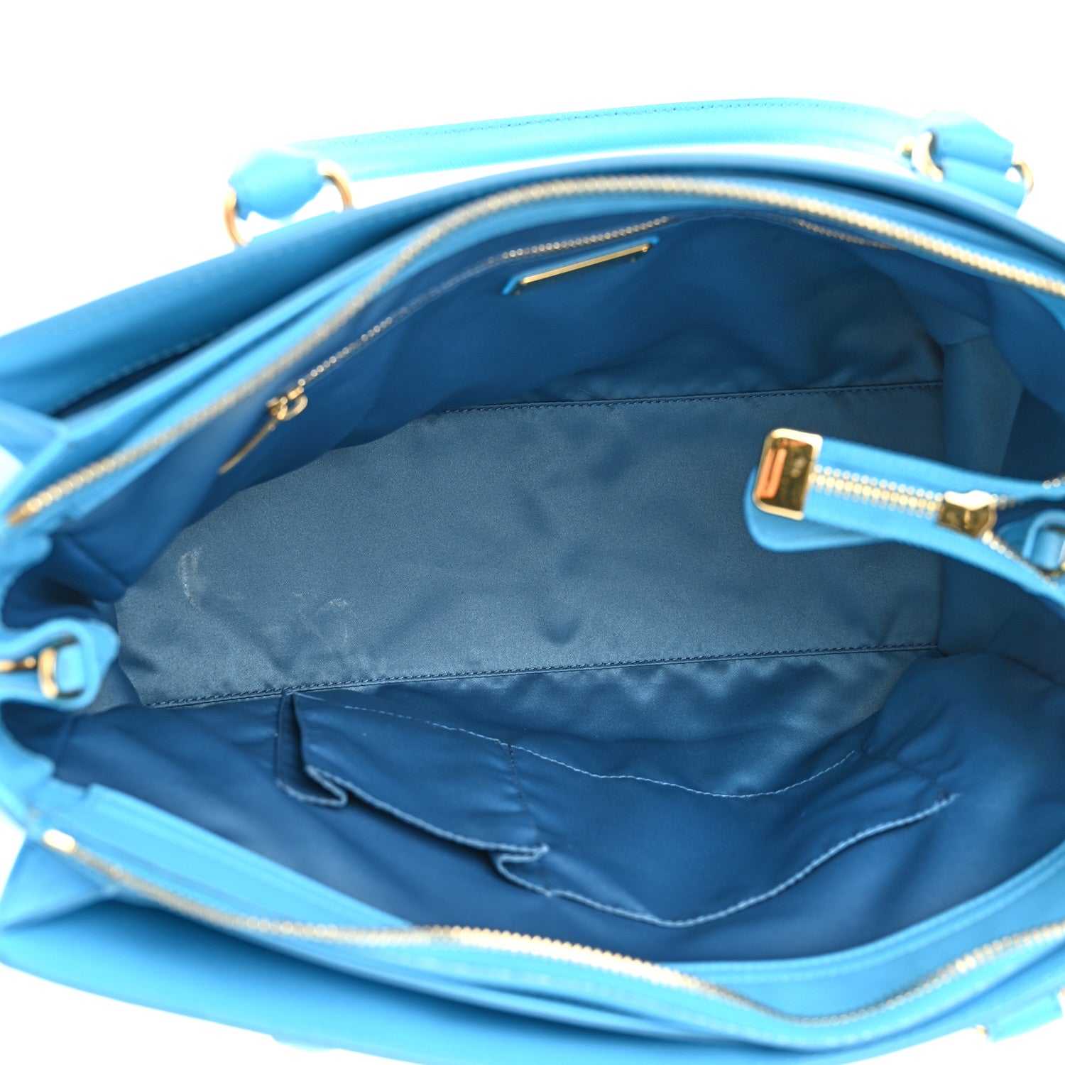 Salvatore Ferragamo Printed Calfskin Beky Tote Cielo 5 of 11
