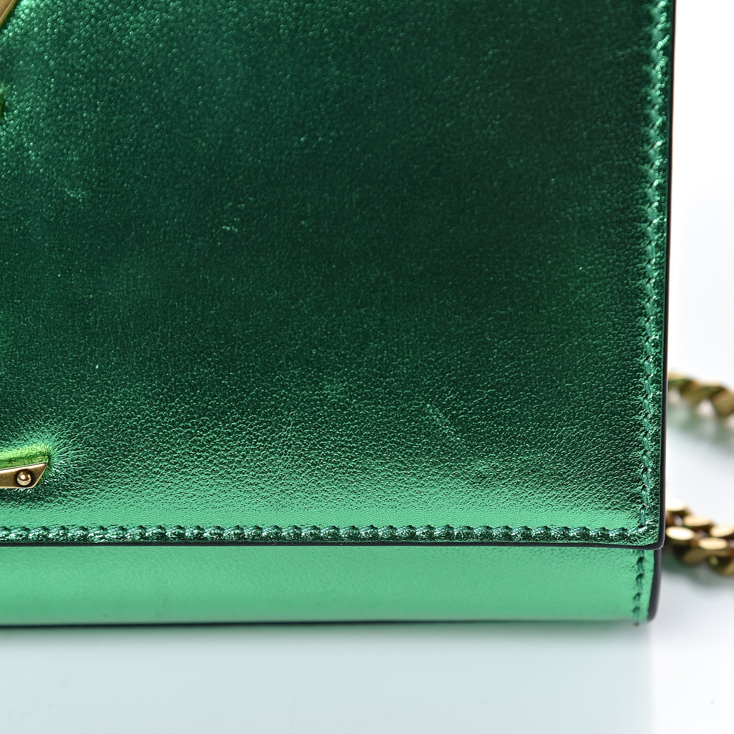 Saint Laurent Nappa Silk Small Classic Monogram Kate Satchel Jasmine Green 12 of 18
