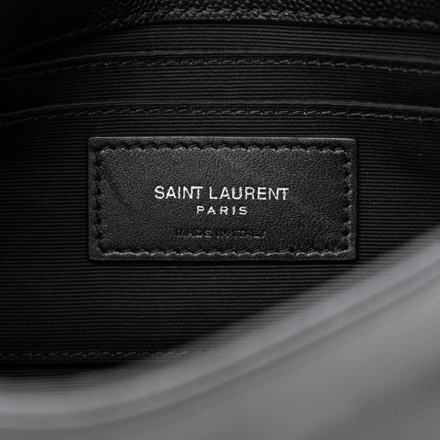 Saint Laurent Grain De Poudre Monogram Toy West Hollywood Fold-Over Bag Black 6 of 11