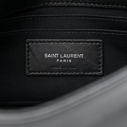 Saint Laurent Grain De Poudre Monogram Toy West Hollywood Fold-Over Bag Black 6 of 11