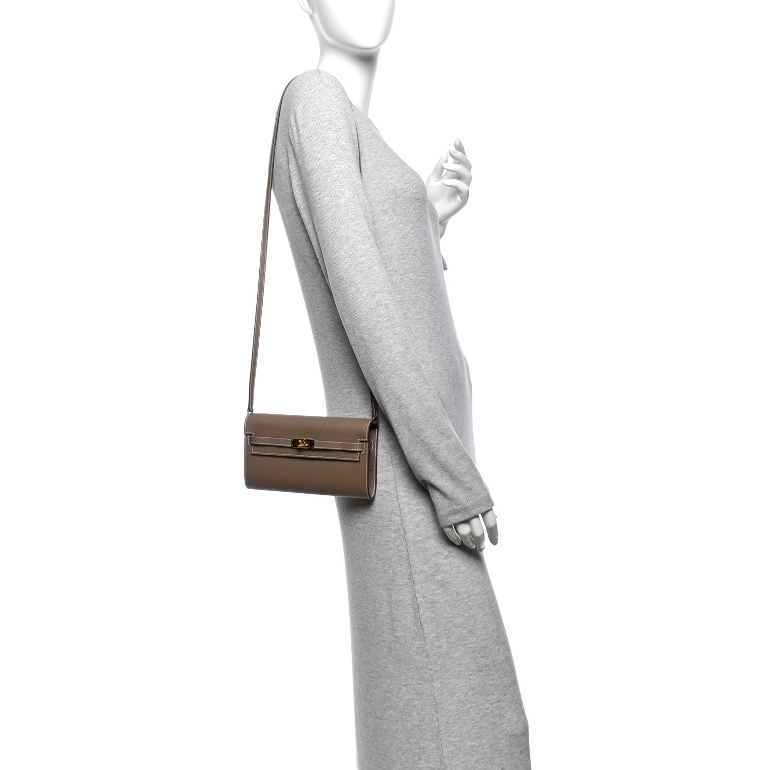 Hermes Epsom Kelly Wallet To Go Etoupe 2 of 12