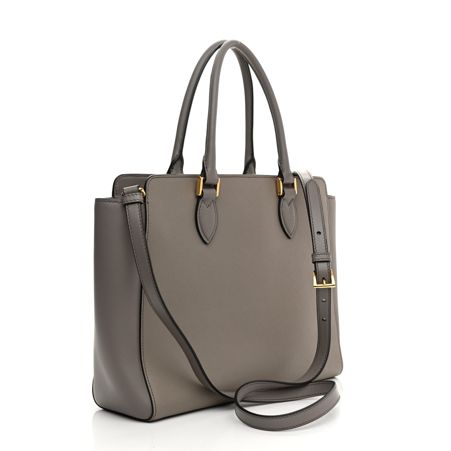 Saffiano Metal Top Handle Argilla