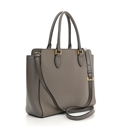 Prada Saffiano Metal Top Handle Argilla 3 of 10