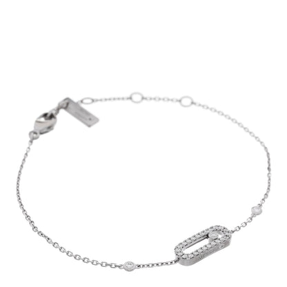 Messika 18K White Gold Diamond Move Uno Pave Bracelet 1 of 4