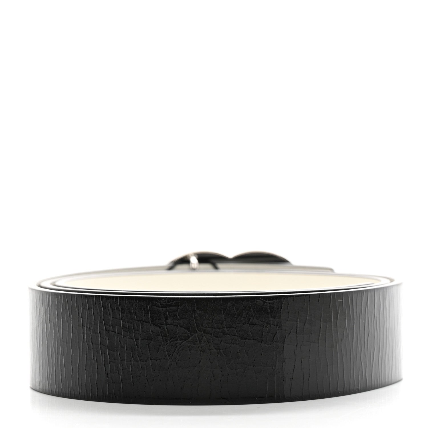 Chanel Calfskin CC Reversible Belt 90 36 Black White 2 of 5